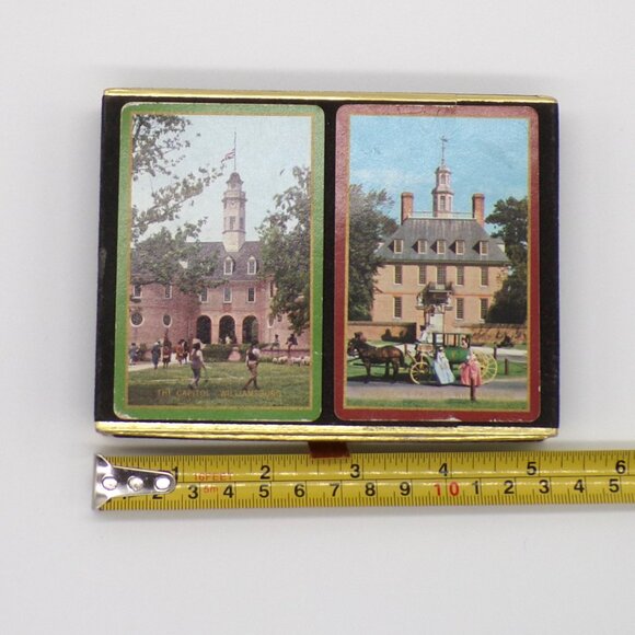 Vintage Congress Playing Cards Colonial Williamsburg Virginia Souvenir 2 Decks - Picture 6 of 7